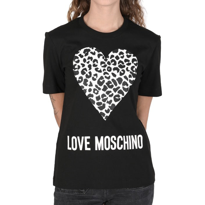 Love Moschino - Love Moschino Womens T-Shirt W 4 H06 27 M 3876 C74 BLACK