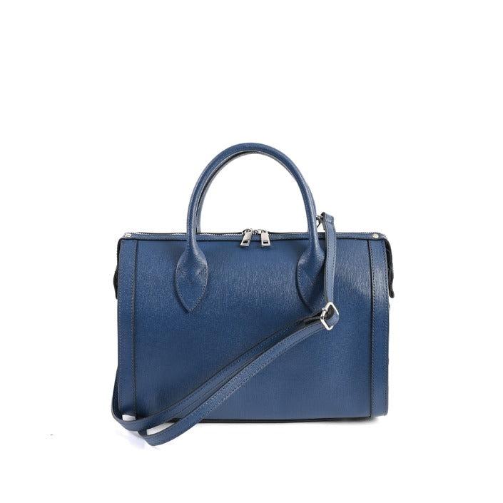 V Italia by VERSACE 19.69 ABBIGLIAMENTO SPORTIVO S.R.L. - V Italia Womens Handbag Blue Jeans V014-S SAFFIANO BLUE JEANS