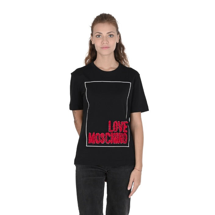 Love Moschino - Love Moschino Womens T-Shirt W 4 H06 14 M 3517 C74 BLACK