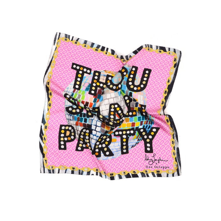 Dee Ocleppo - Dee X Ashley Longshore Thou Shalt Party Silk Scarf