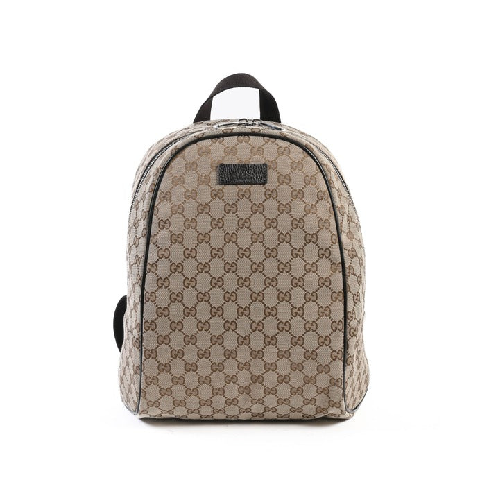 Gucci - Gucci GG monogram backpack beige brown