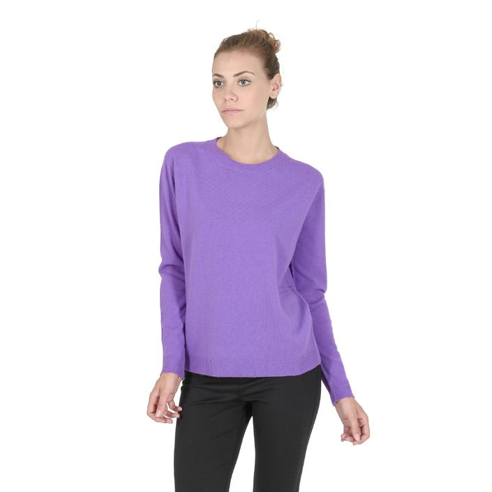 Crown of Edinburgh Cashmere - Crown of Edinburgh Cashmere Womens Round Neck Sweater COE 0014 LAVENDER