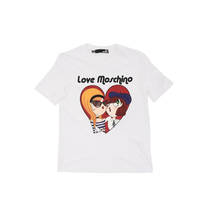 Love Moschino - Love Moschino Womens T-Shirt W 4 H06 13 M 3517 A00 OPTICAL WHITE