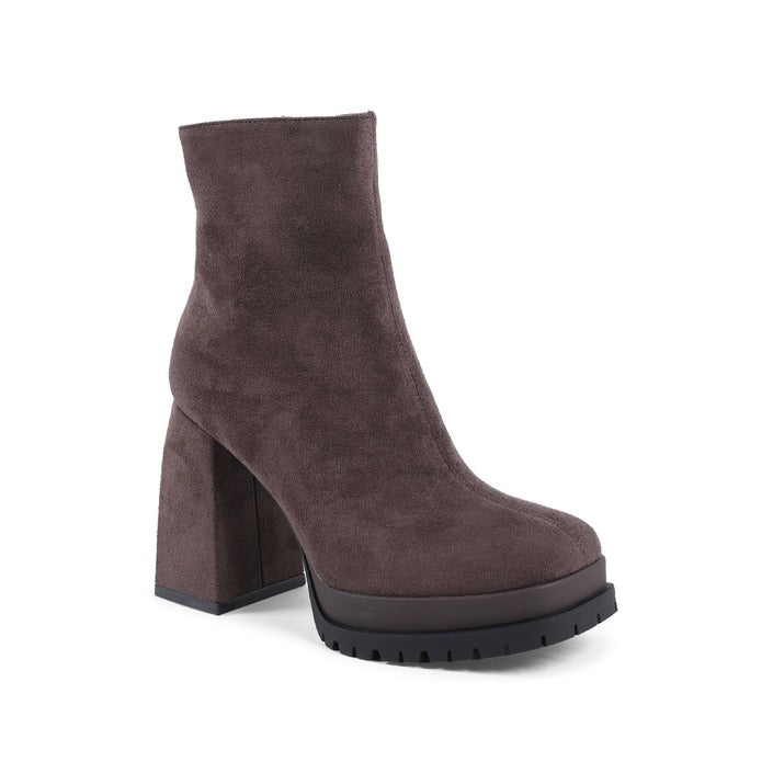 19V69 ITALIA by VERSACE 19.69 ABBIGLIAMENTO SPORTIVO S.R.L. - 19V69 Italia Womens Ankle Boot Brown X712 MARRONE