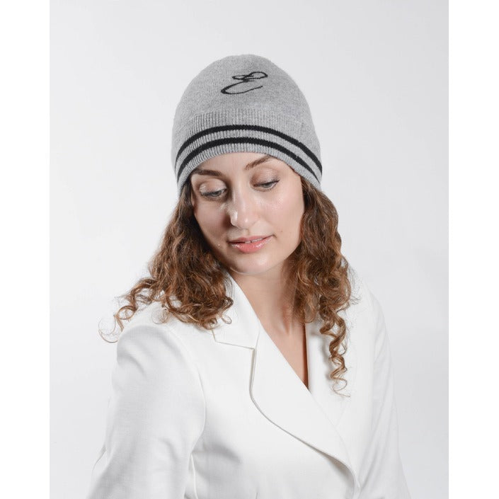 Crown of Edinburgh Cashmere - Crown of Edinburgh Cashmere Monogrammed Beanie BRUNTSFIELD GREY E