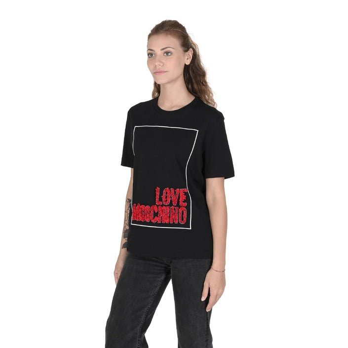 Love Moschino - Love Moschino Womens T-Shirt W 4 H06 14 M 3517 C74 BLACK