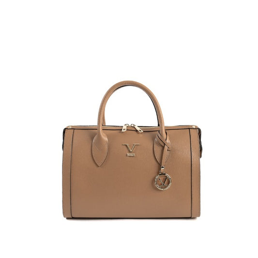 V Italia by VERSACE 19.69 ABBIGLIAMENTO SPORTIVO S.R.L. - V Italia Womens Handbag Tan V014-G SAFFIANO CUOIO CHIARO