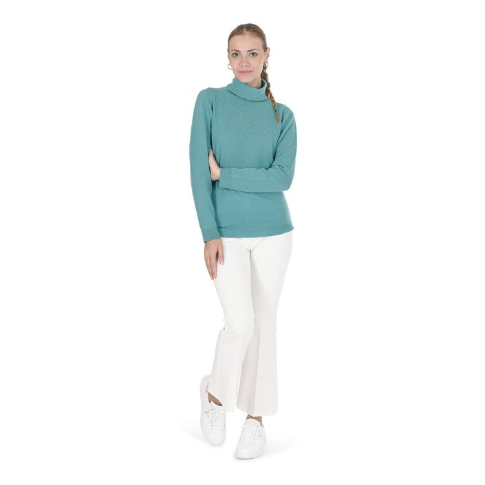 Crown of Edinburgh Cashmere - Crown of Edinburgh Cashmere Womens Turtleneck Sweater COE 005 JADE