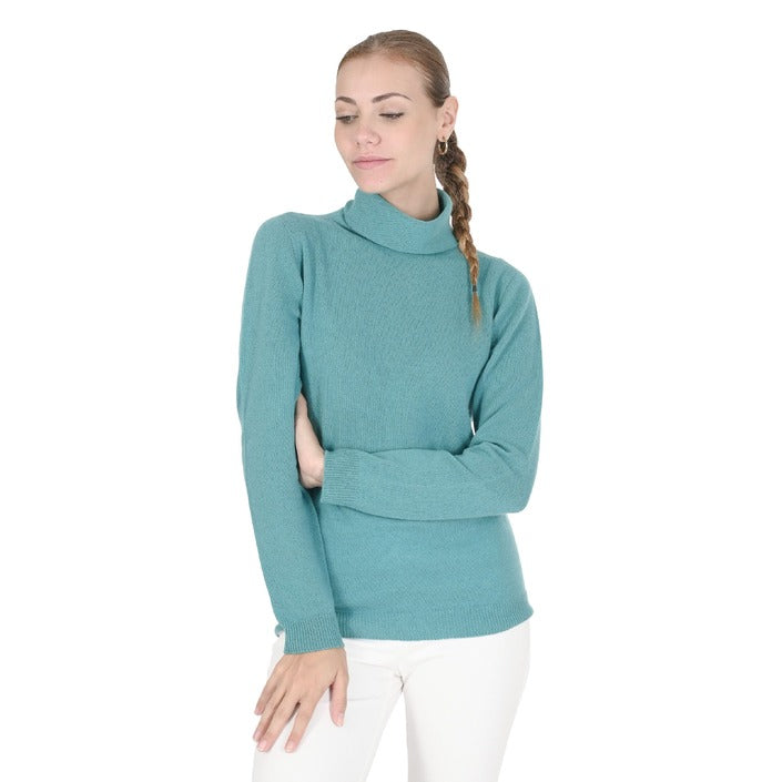 Crown of Edinburgh Cashmere - Crown of Edinburgh Cashmere Womens Turtleneck Sweater COE 005 JADE