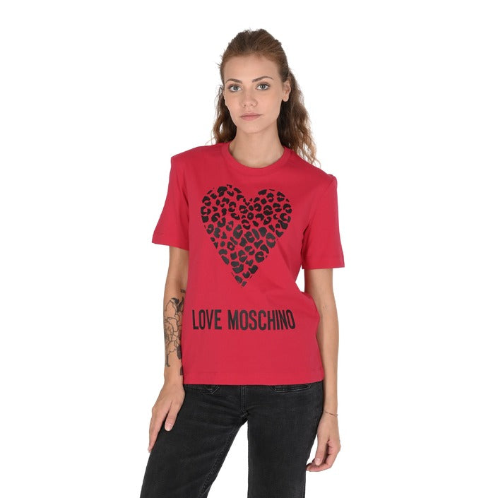 Love Moschino - Love Moschino Womens T-Shirt W 4 H06 27 M 3876 P23 RED