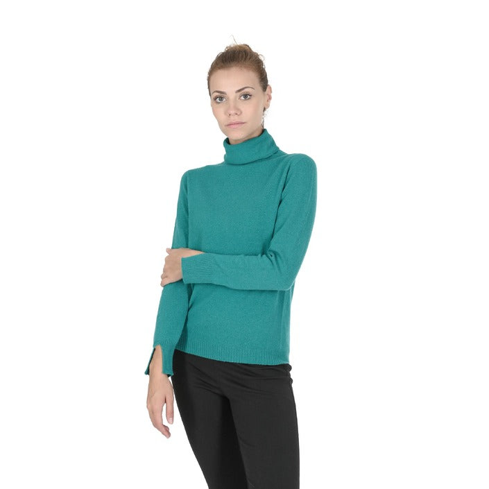 Crown of Edinburgh Cashmere - Crown of Edinburgh Cashmere Womens Turtleneck Sweater COE 0023 JADE