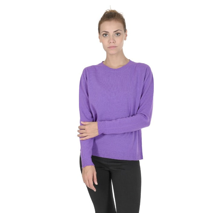 Crown of Edinburgh Cashmere - Crown of Edinburgh Cashmere Womens Round Neck Sweater COE 0014 LAVENDER