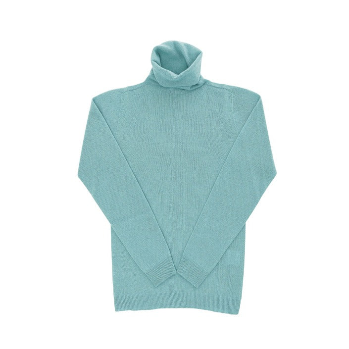 Crown of Edinburgh Cashmere - Crown of Edinburgh Cashmere Womens Turtleneck Sweater COE 005 JADE