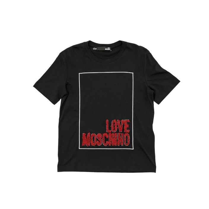 Love Moschino - Love Moschino Womens T-Shirt W 4 H06 14 M 3517 C74 BLACK