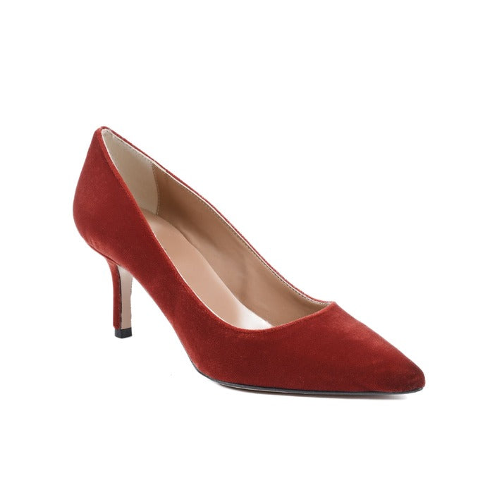 19V69 ITALIA by VERSACE 19.69 ABBIGLIAMENTO SPORTIVO S.R.L. - 19V69 Italia Womens Pump Red INES65 VELLUTO GRANATA