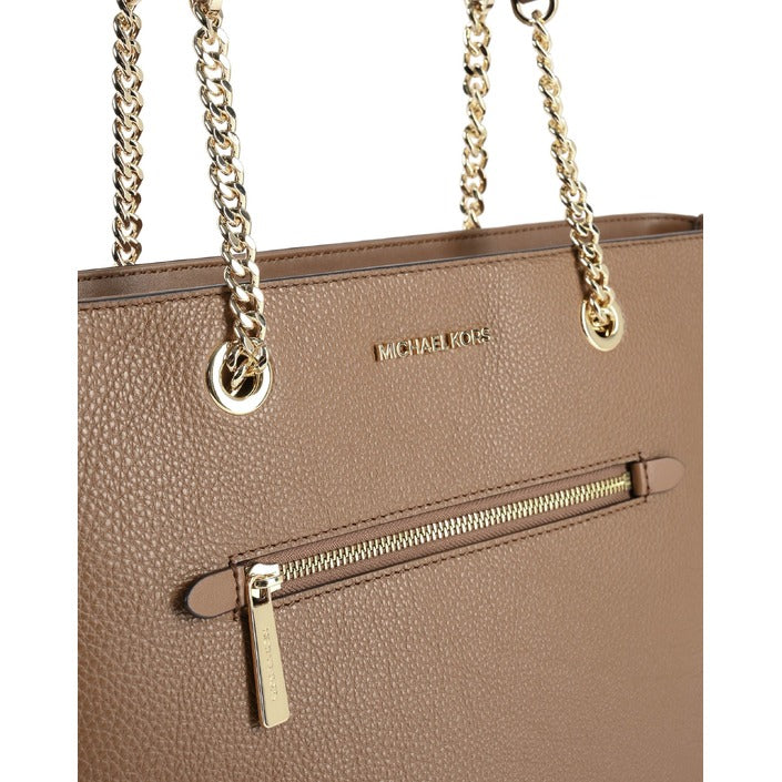 Michael Kors - Michael Kors Medium fornt zip Chain Tote Bag 35F2GTTT2L LUGGAGE