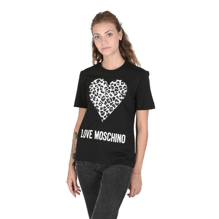 Love Moschino - Love Moschino Womens T-Shirt W 4 H06 27 M 3876 C74 BLACK