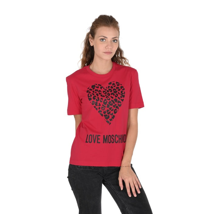 Love Moschino - Love Moschino Womens T-Shirt W 4 H06 27 M 3876 P23 RED