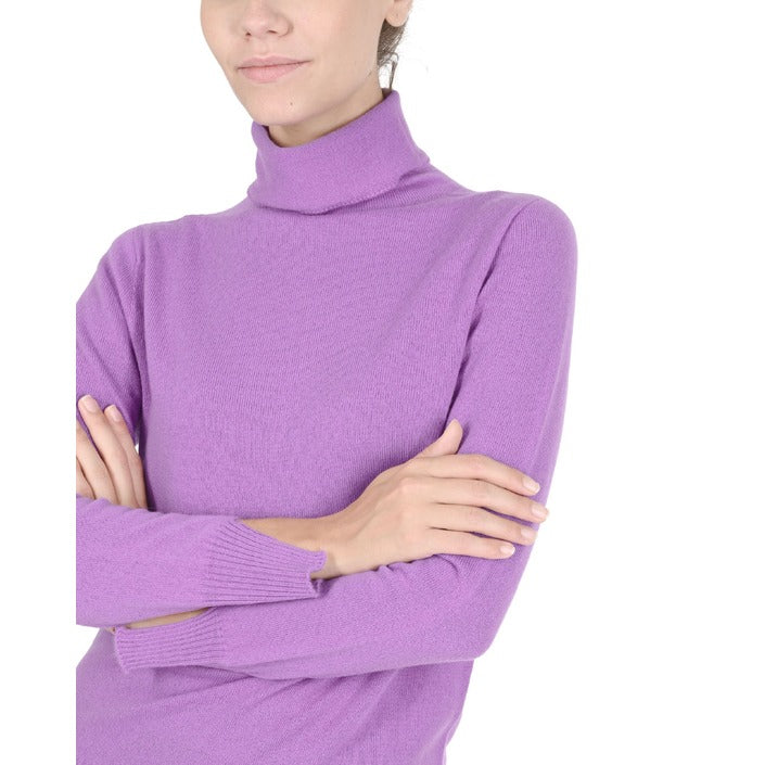 Crown of Edinburgh Cashmere - Crown of Edinburgh Cashmere Womens Turtleneck Sweater COE 0023 LAVENDER