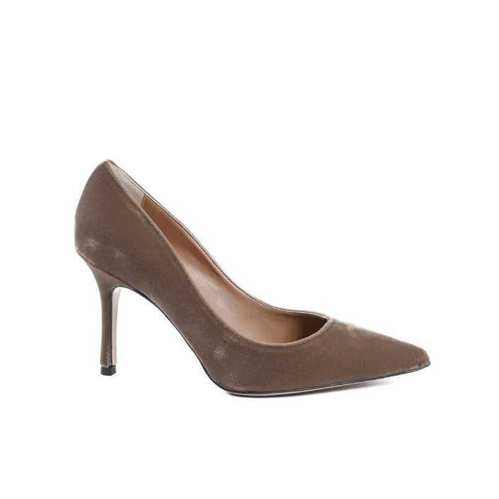 19V69 ITALIA by VERSACE 19.69 ABBIGLIAMENTO SPORTIVO S.R.L. - 19V69 Italia Womens Pump Taupe DEC85 VELLUTO OCRA