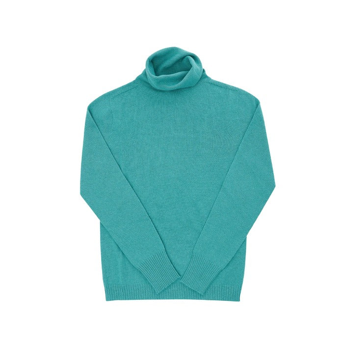 Crown of Edinburgh Cashmere - Crown of Edinburgh Cashmere Womens Turtleneck Sweater COE 0023 JADE