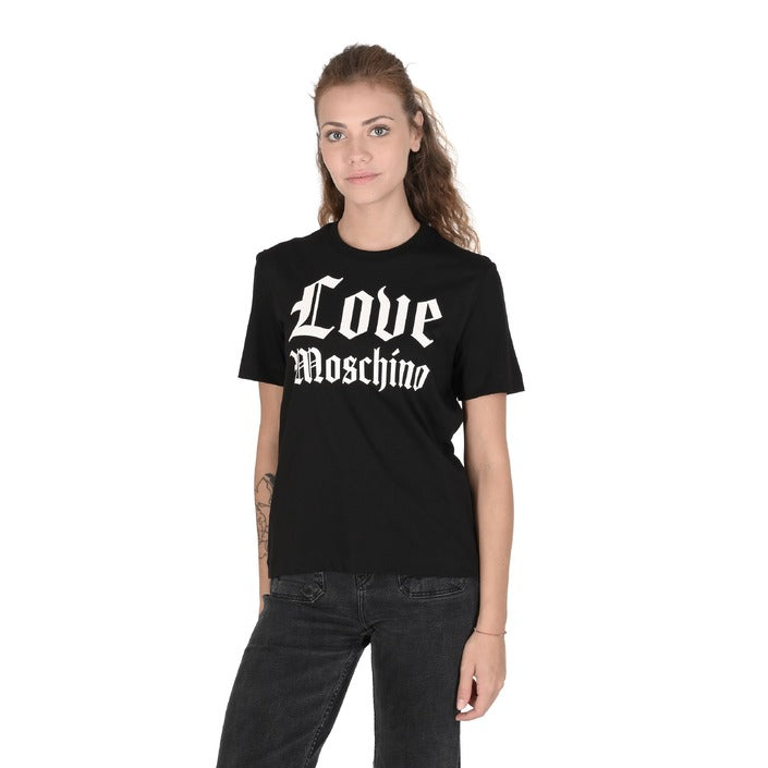 Love Moschino - Love Moschino Womens T-Shirt W 4 H06 33 M 3876 C74 BLACK