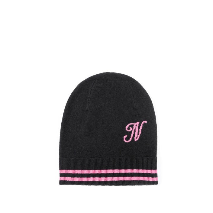 Crown of Edinburgh Cashmere - Crown of Edinburgh Cashmere Monogrammed Beanie BRUNTSFIELD BLACK N