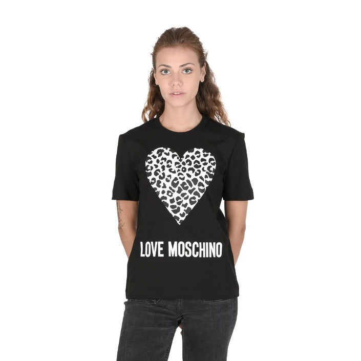 Love Moschino - Love Moschino Womens T-Shirt W 4 H06 27 M 3876 C74 BLACK