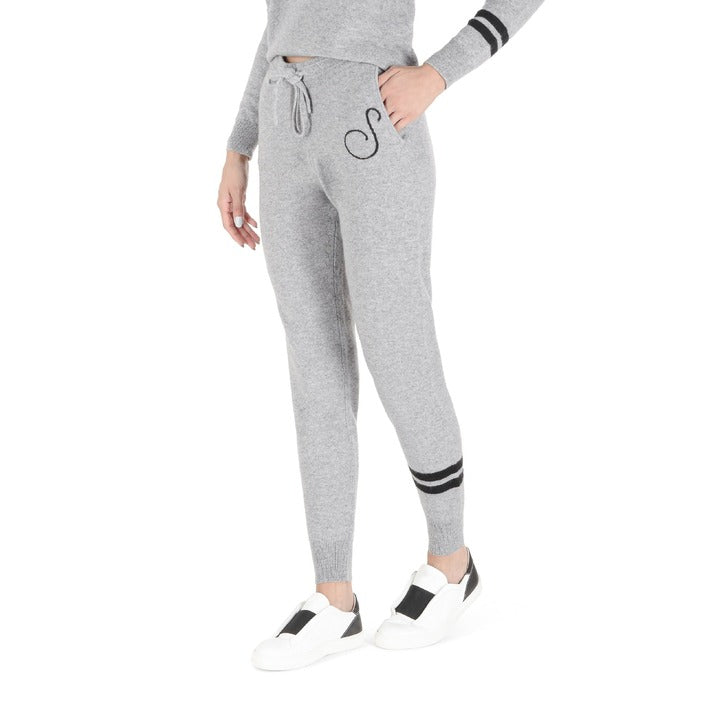 Crown of Edinburgh Cashmere - Crown of Edinburgh Cashmere Track Pants MORNINGSIDE GREY S