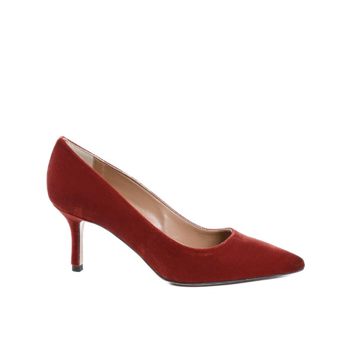 19V69 ITALIA by VERSACE 19.69 ABBIGLIAMENTO SPORTIVO S.R.L. - 19V69 Italia Womens Pump Red INES65 VELLUTO GRANATA